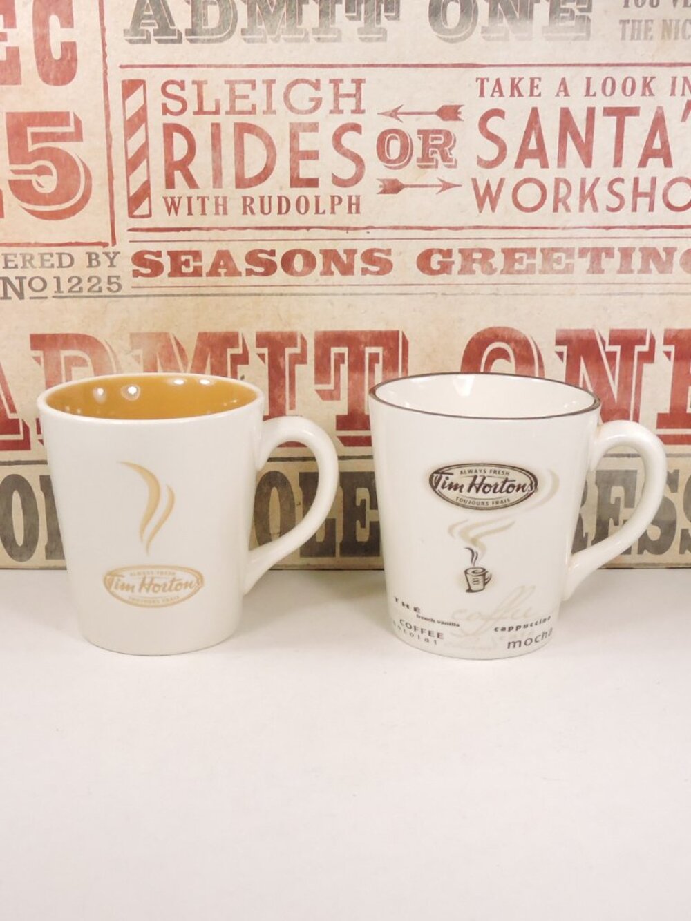 2 Tim Hortons Coffee Mugs - Limited Edition No. 005 & 006